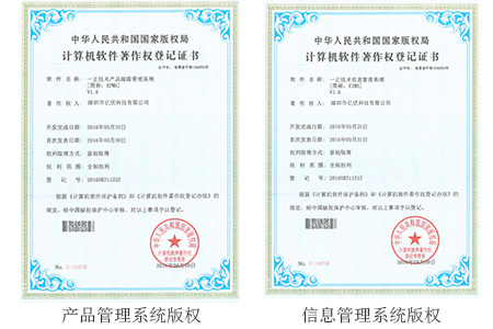 產(chǎn)品及信息管理軟件版權